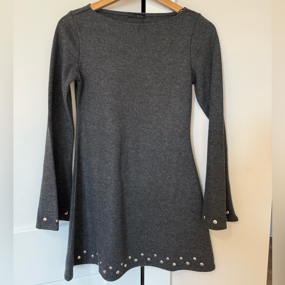 NWT Zara grey sweater dress